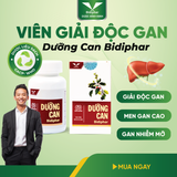 DƯỠNG CAN BIDIPHAR - Giải Độc, Tăng Chức Năng Gan - Lọ 60 viên