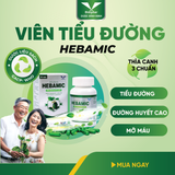 HEBAMIC - Viên Tiểu Đường - Lọ 60 Viên