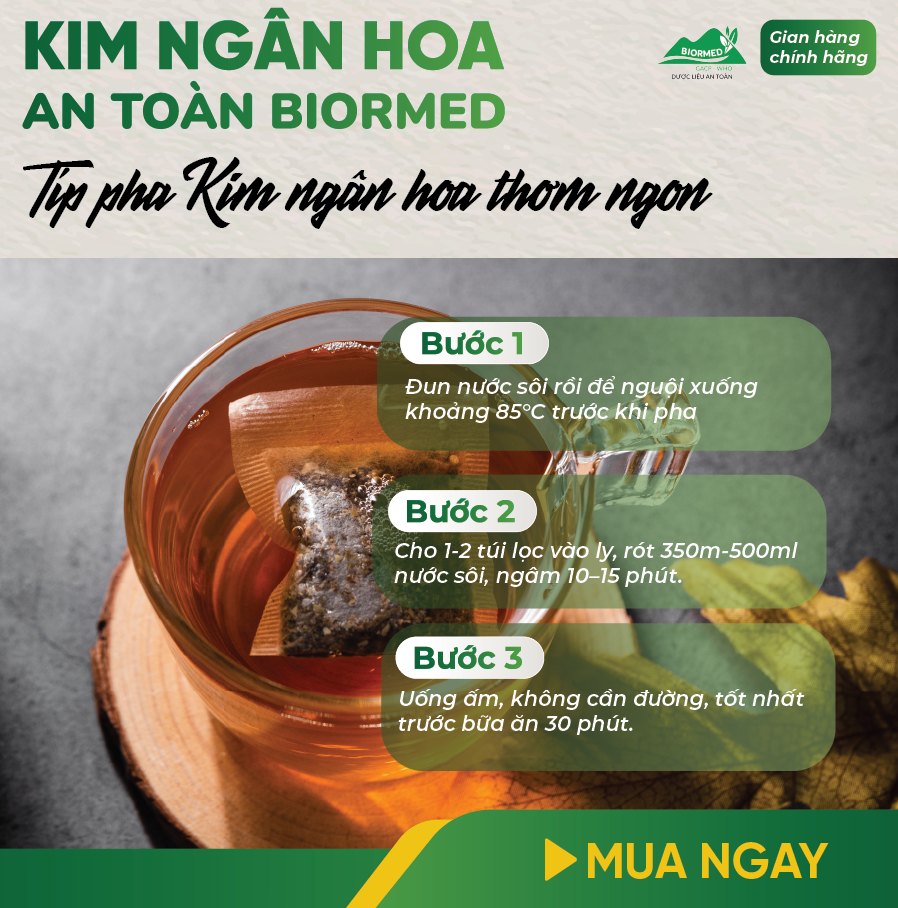 Trà Túi Lọc Kim Ngân Hoa An Toàn H/20 Gói