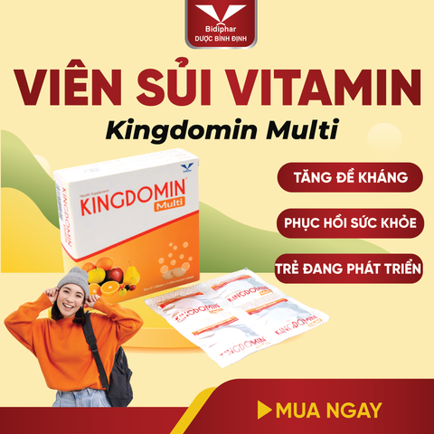 KINGDOMIN® Multi - Viên Sủi Vitamin, Tăng Đề Kháng - Hộp 20 Viên