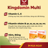 KINGDOMIN® Multi - Viên Sủi Vitamin, Tăng Đề Kháng - Hộp 20 Viên