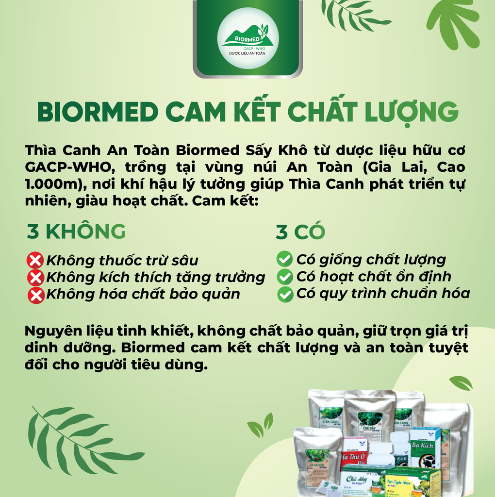 Thìa Canh Ủ Men Sấy Khô An Toàn Biormed 100g