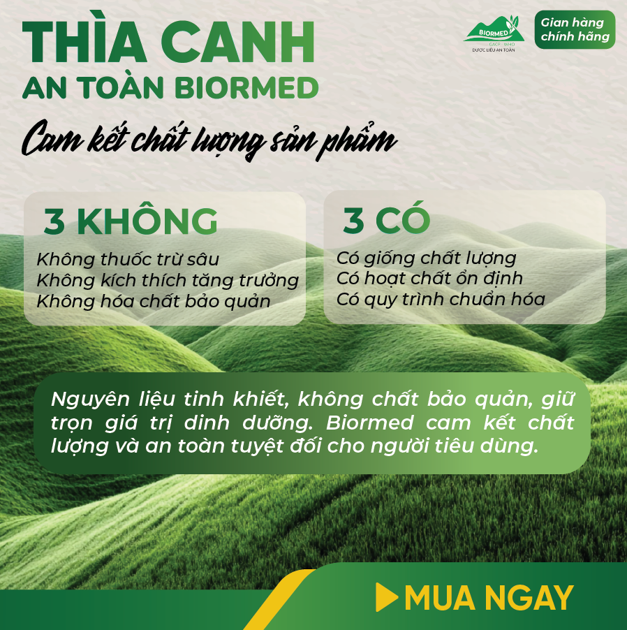 Thìa Canh Ủ Men Sấy Khô An Toàn Biormed 100g