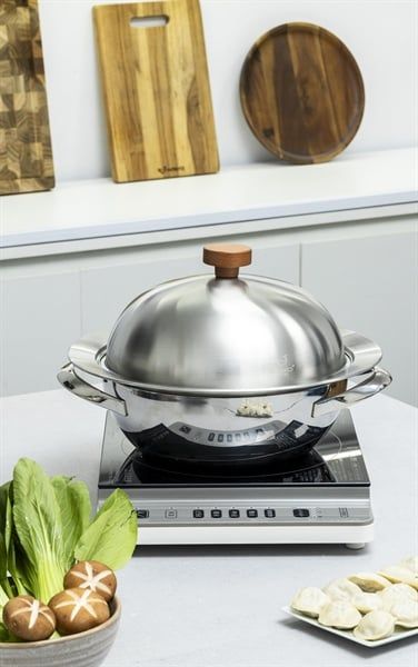 Xửng hấp inox 304 vung vòm Kaiyo 31cm