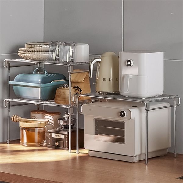 Kệ inox INOSIN chắc chắn tải trọng cao để đồ bếp có thể xếp nhiều tầng