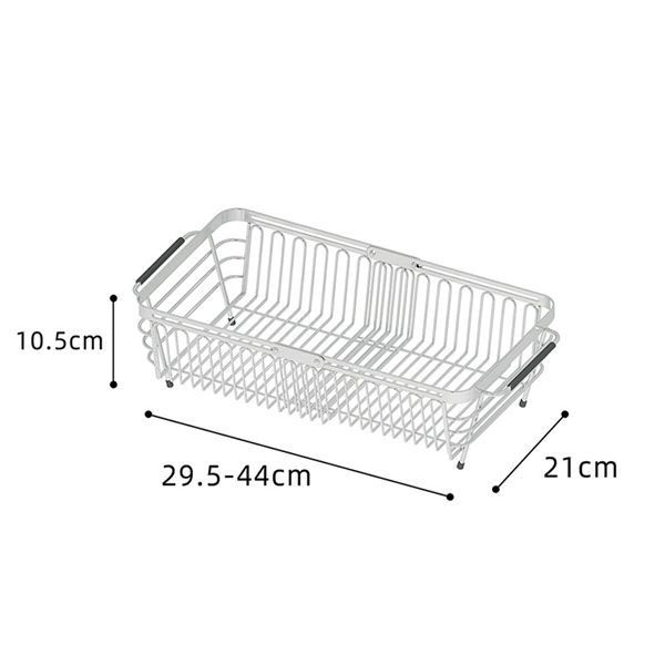 Rổ inox 304 đặt ngang bồn rửa kéo ra thu vào