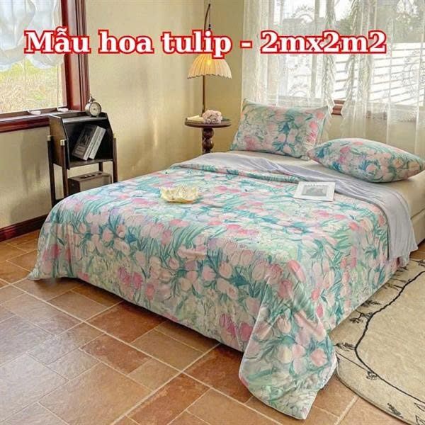 CHĂN LẠNH NHẬT BẢN 200*220cm HỌA TIẾT HOA