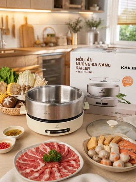 NỒI LẨU - NƯỚNG ĐA NĂNG KAILER KL-LN01