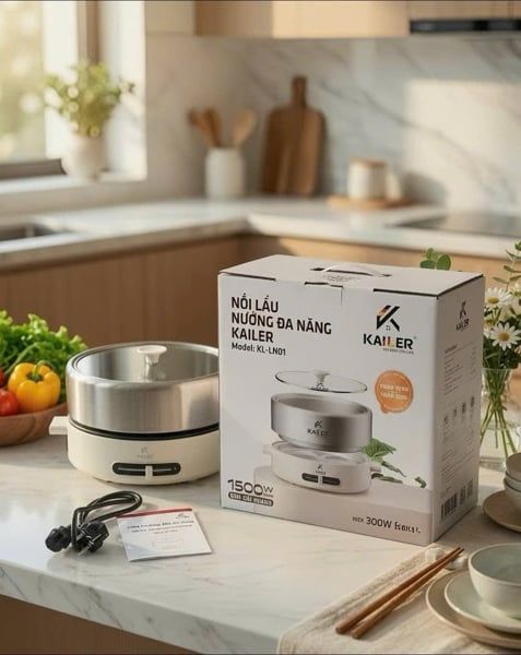 NỒI LẨU - NƯỚNG ĐA NĂNG KAILER KL-LN01