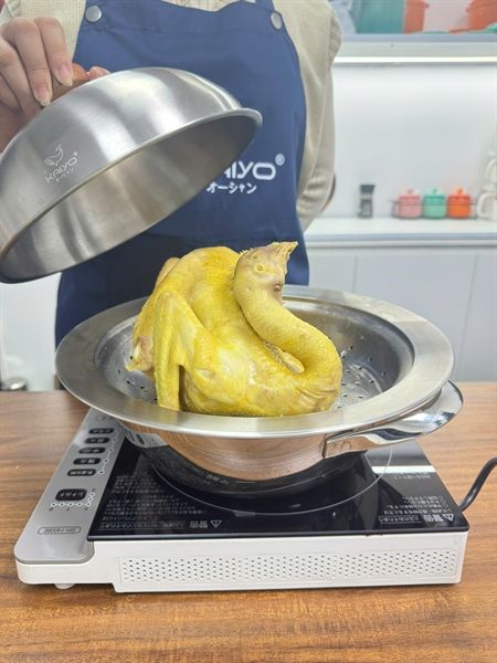 Xửng hấp inox 304 vung vòm Kaiyo 31cm