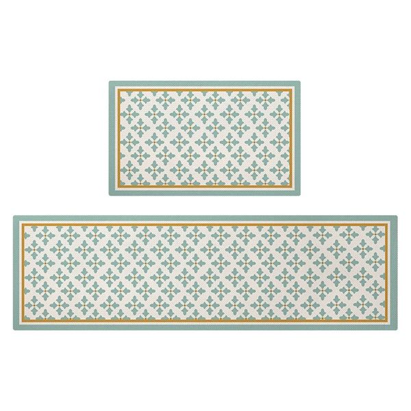 Bộ thảm bếp 3 Lớp chống thấm dễ lau 45*60 và 45*150cm