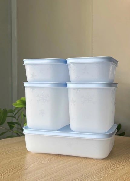 Bộ 7 hộp Tupperware trữ đông Gen II 450ml, 1L, 1.1L, 2.5L