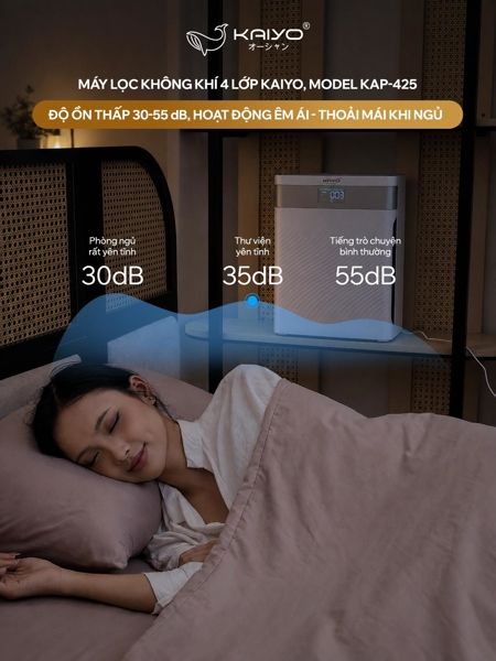 MÁY LỌC KHÔNG KHÍ 4 LỚP KAIYO, MODEL KAP - 425