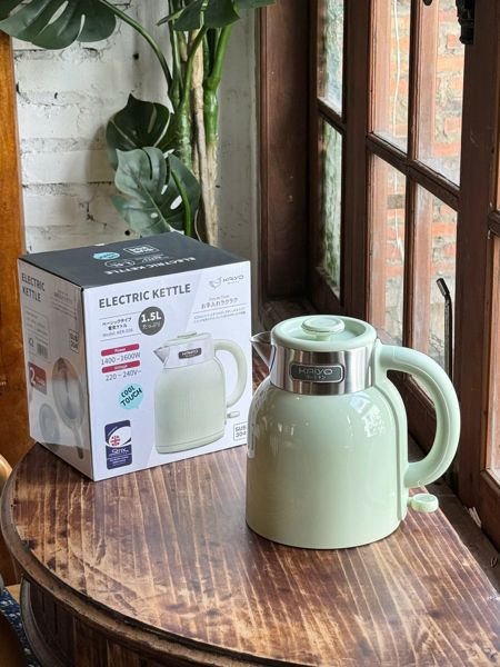 Ấm siêu tốc 2 lớp Cool touch Kaiyo 1.5L