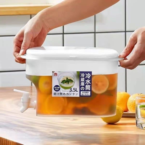 Bình Đựng Nước Có Vòi 3.5L Việt Nhật, Đựng Nước Trà, Nước Trái Cây Để Tủ Lạnh