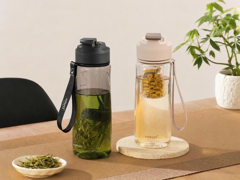 BÌNH TRITAN CÓ LÕI LỌC TRÀ GẮN NAM CHÂM KAIYO, DUNG TÍCH 700ML