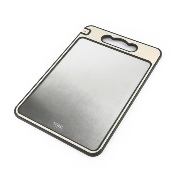 Thớt 2 Mặt Inox 304 & Nhựa Lúa Mạch Kháng Khuẩn Mirai