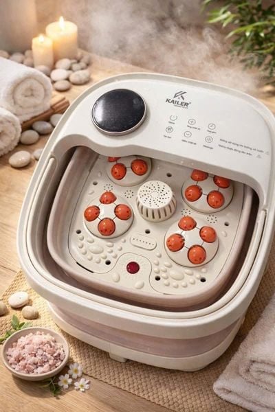 Bồn massage ngâm chân gấp gọn Kailer