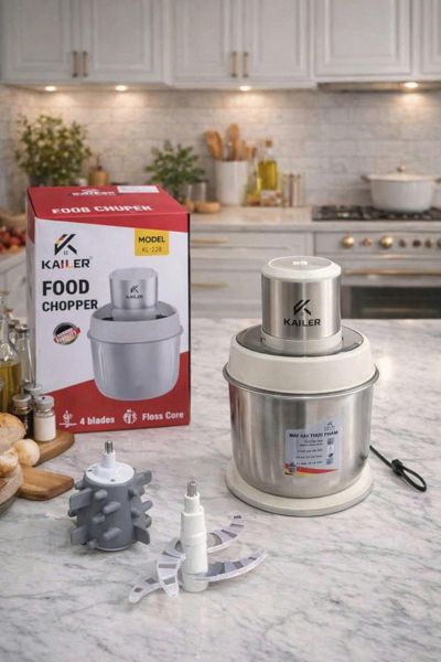 Máy Xay Đa Năng Cao Cấp KAILER KL-228 tặng phụ kiện đánh ruốc
