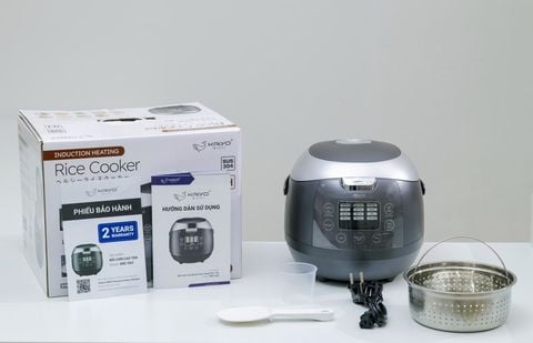 NỒI CƠM CAO TẦN TÁCH ĐƯỜNG LÕI INOX KAIYO, DUNG TÍCH 1,5L, MODEL KRC-063