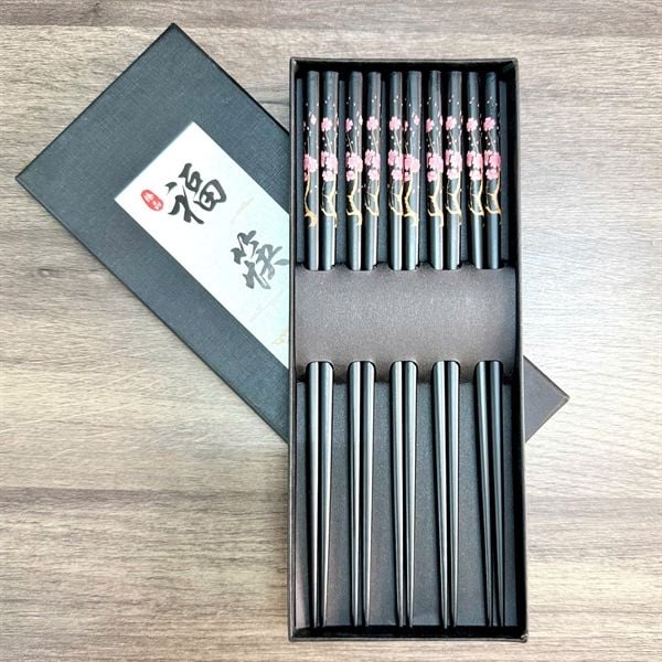 Đũa gỗ sồi KOKUSAI – hàng chuẩn Nhật – vỉ 5 đôi