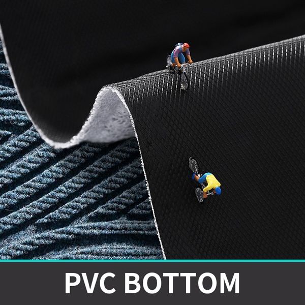 Thảm sợi rối chùi giầy dép cửa ra vào dạng sóng chất liệu PVC