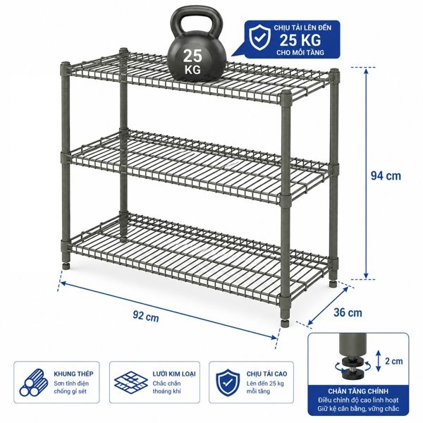 Kệ đa năng IKEA ORMAR 3 Tầng