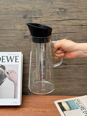 Bình thủy tinh kèm lõi lọc trà inox 304 Momiji 1.5l