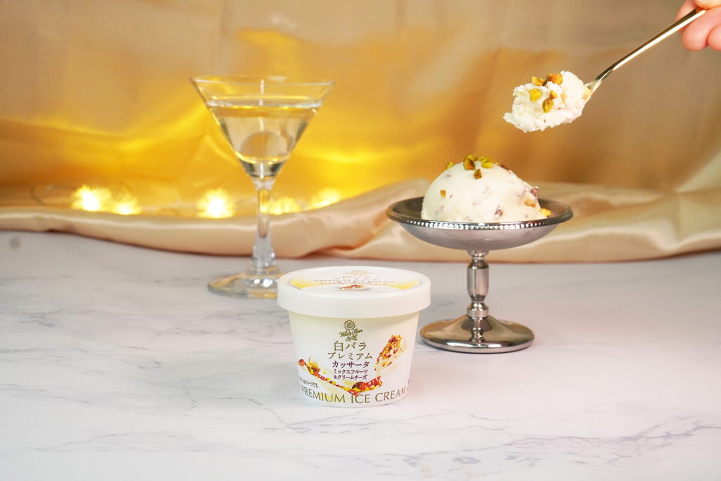 [COMING SOON] Kem Cassata Cao Cấp Vị Trái Cây & Kem Phô Mai「白バラプレミアム　カッサータ ミックスフルーツ＆クリームチーズ」