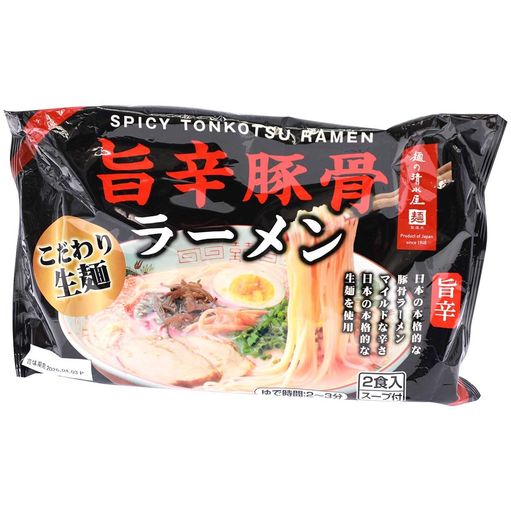 [COMING SOON] Mì Ramen Vị Tonkotsu Cay Shimizuya 「《麺の清水屋》清水屋辣味豚骨風味拉麵」
