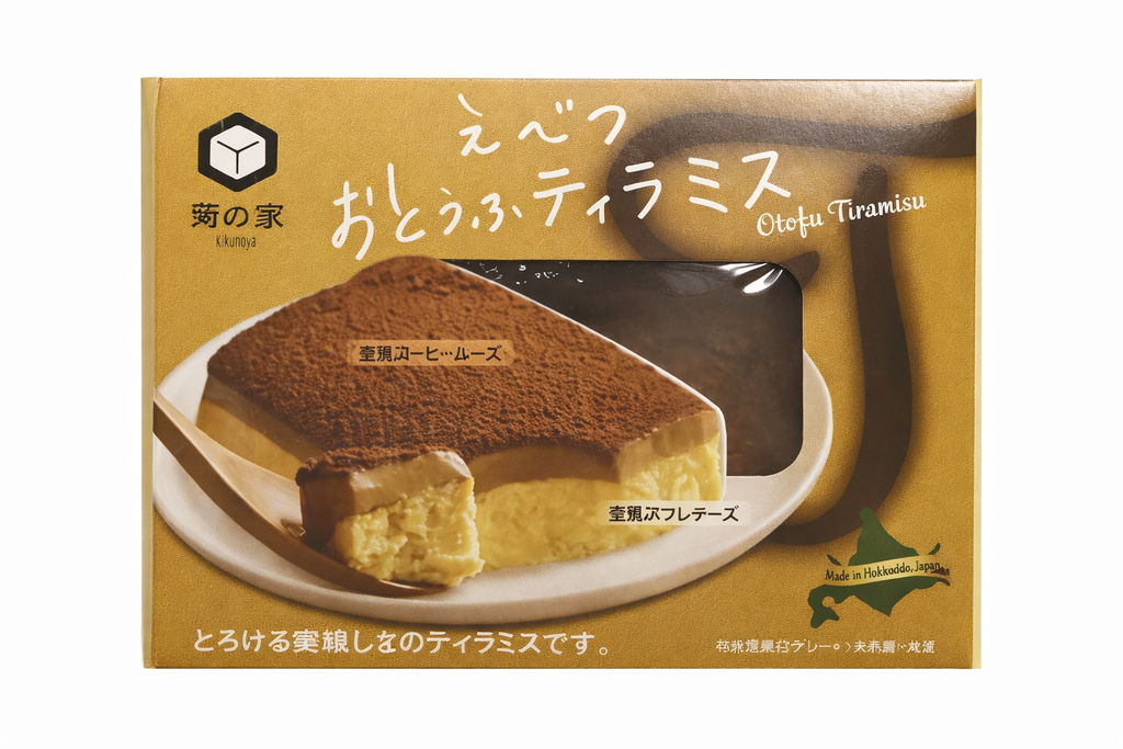Bánh kem đậu hủ Tiramisu「えべつおとうふティラミス」
