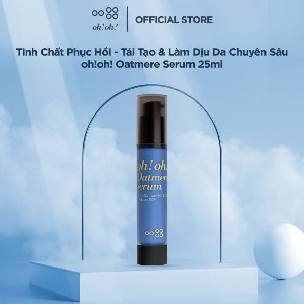  Tinh Chất Phục Hồi - Tái Tạo & Làm Dịu Da Chuyên Sâu oh!oh! Oatmere Serum (with 4.5% Oat Extract & 9,9ppm EGF) (25ml) 