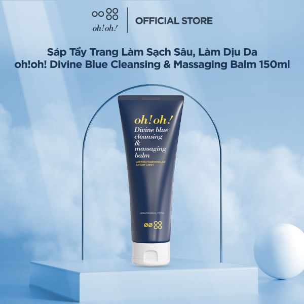  Sáp Tẩy Trang Làm Sạch Sâu, Trẻ Hóa Da oh!oh! Divine Blue Cleansing & Massaging Balm (150ml/ 30ml) 
