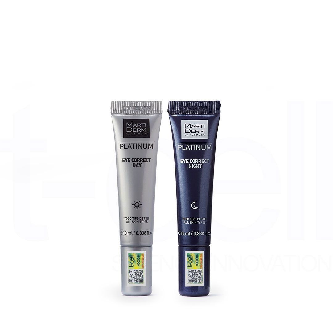  Kem Dưỡng Mắt Ngày & Đêm Giảm Bọng Mắt, Quầng Thâm - MartiDerm Platinum Eye Correct (2 x 10ml) 