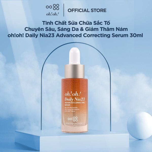  [MỚI RA MẮT] Tinh chất sửa chữa sắc tố chuyên sâu, sáng da & giảm thâm nám oh!oh! Daily Nia23 Advanced Correcting Serum (with 23% Niacinamide) (30ml) 
