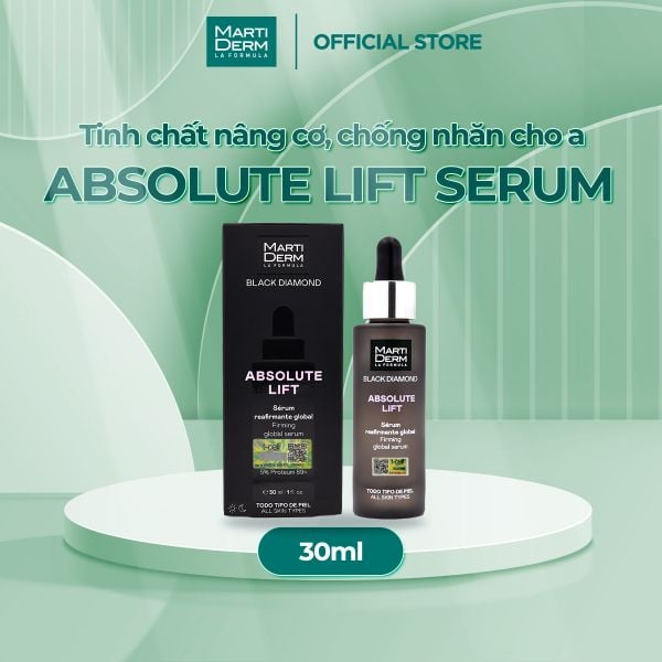  Tinh Chất Chống Oxy Hóa, Ngừa Lão Hóa Da - MartiDerm Black Diamond Ultimate Antiox Serum 