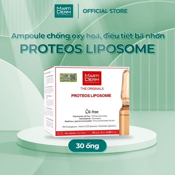  Ampoule Chống Oxy Hoá, Điều Tiết Bã Nhờn - MartiDerm The Originals Proteos Liposome 