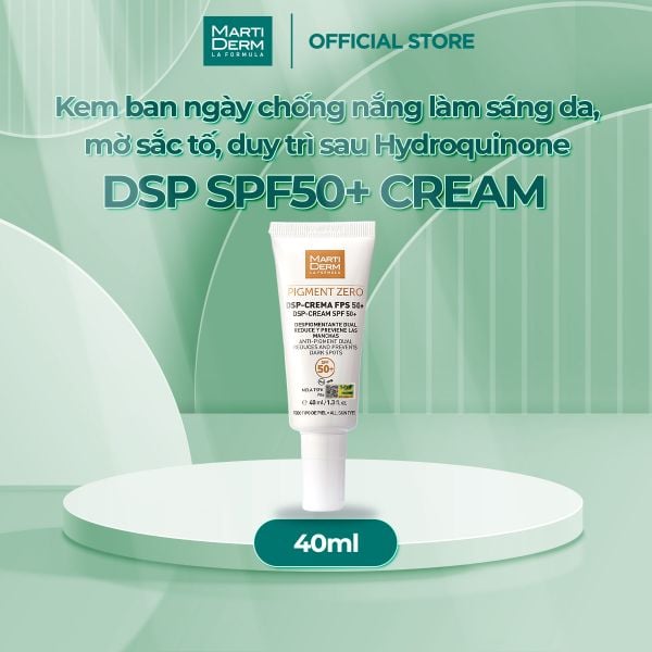  Kem Ngày Điều Trị Sắc Tố & Làm Sáng Da - MartiDerm Pigment Zero DSP SPF50+ Cream (40ml) 