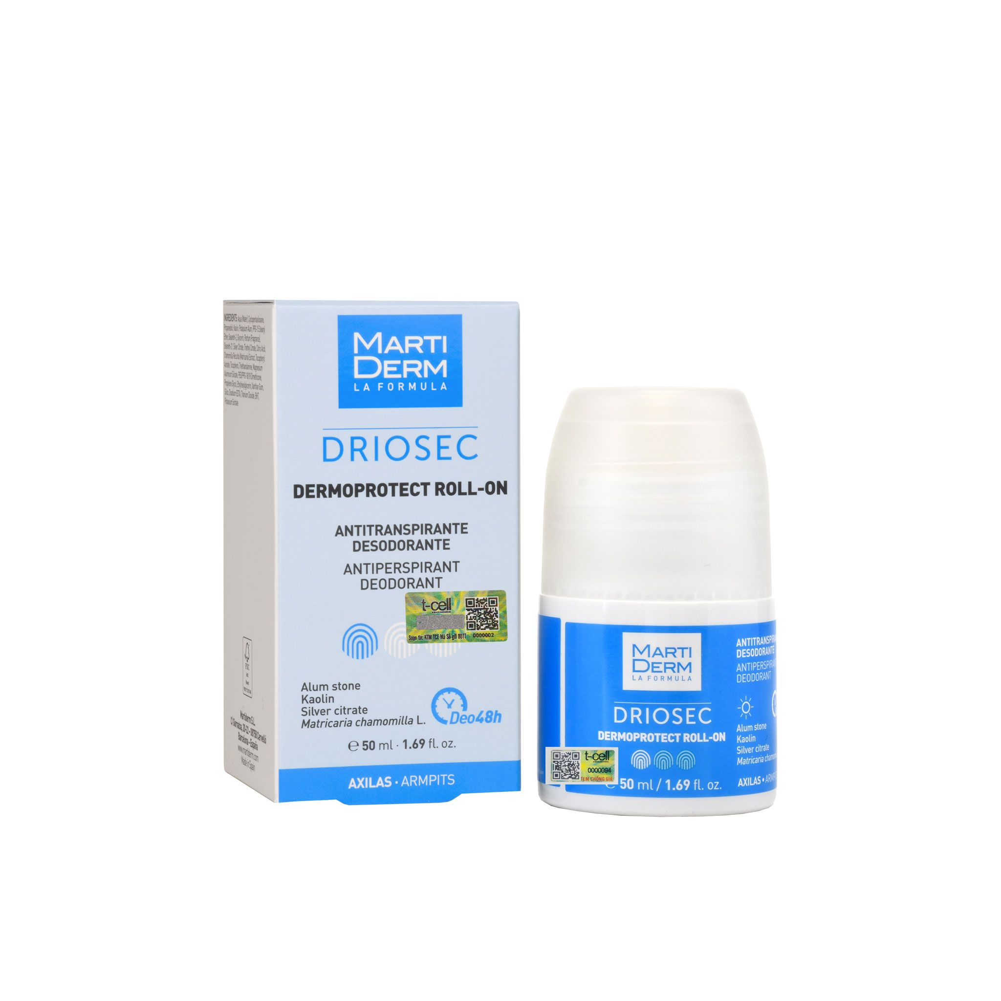  Lăn Khử Mùi & Chống Tiết Mồ Hôi - Martiderm Driosec Dermoprotect Roll-on 