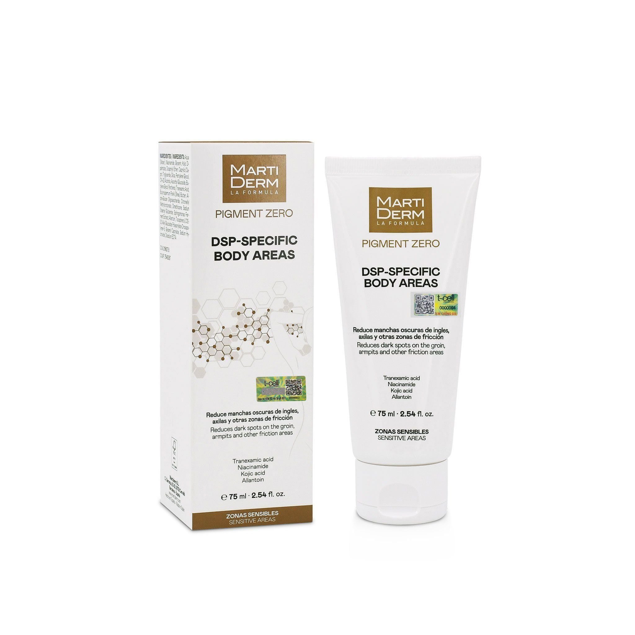  [MỚI RA MẮT] Kem dưỡng thể sáng da & ngừa thâm sạm chuyên sâu - MartiDerm DSP-Specific Body Areas (75ml) 