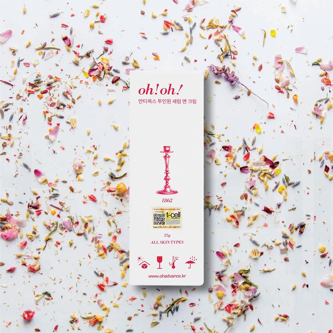  [MỚI RA MẮT] Serum Dạng Kem Dưỡng Ẩm, Chống Oxy Hóa & Làm Sáng Da oh!oh! Antiox Two in One Serum & Cream (25g) 