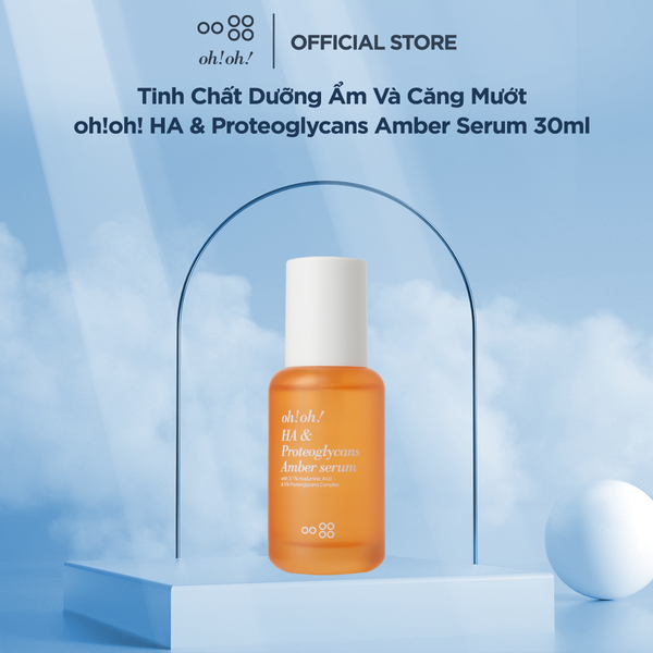  Tinh Chất Dưỡng Ẩm Chuyên Sâu, Phục Hồi & Trẻ Hóa Da oh!oh! HA & Proteoglycans Amber Serum (30ml) 