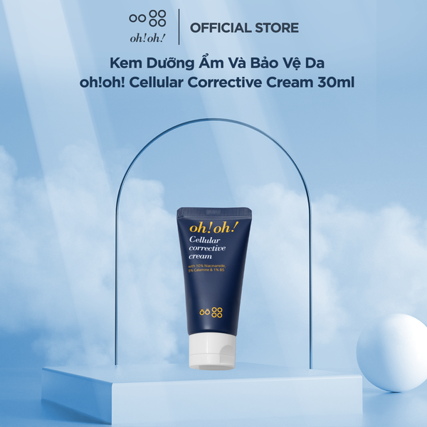  Kem Dưỡng Phục Hồi Da Tổn Thương oh!oh! Cellular Corrective Cream (with 10% Niacinamide, 5% Calamine, 1% B5) (30ml) 