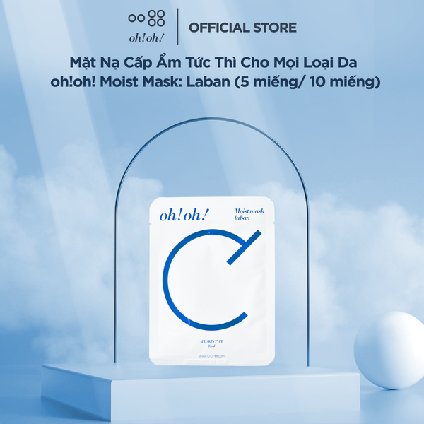  Mặt Nạ Ceramide Phục Hồi Da oh!oh! Moist mask : laban (25ml x 10 miếng) 
