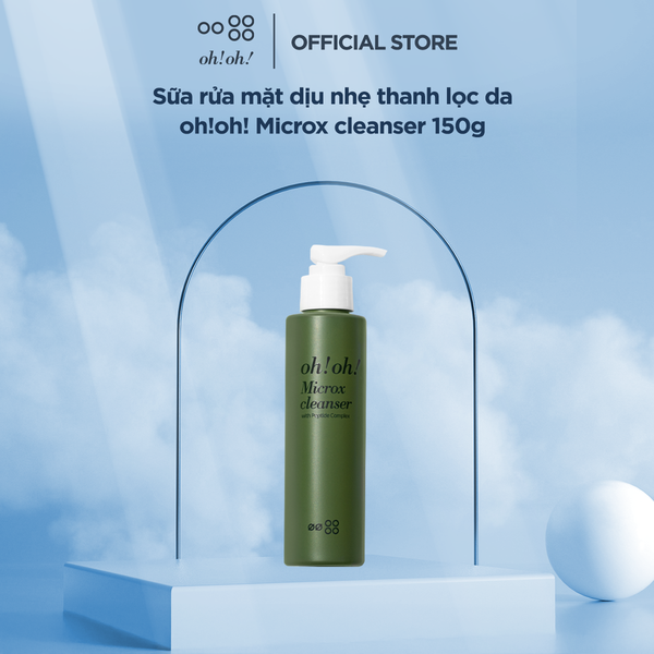  Sữa Rửa Mặt Detox Làm Sạch Sâu Cho Mọi Loại Da oh!oh! Microx Cleanser (with Peptide Complex) (150g) 