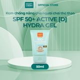  [MỚI RA MẮT] Kem Chống Nắng bảo vệ toàn diện cho người chơi thể thao - MartiDerm SPF 50+ Active [D] Hydra Gel (50ml) 