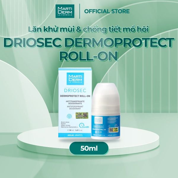  Lăn Khử Mùi & Chống Tiết Mồ Hôi - Martiderm Driosec Dermoprotect Roll-on 