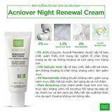  Kem Dưỡng Tái Tạo Ban Đêm Cho Da Dầu Mụn - MartiDerm Acniover Night Renewal Cream (40ml) 