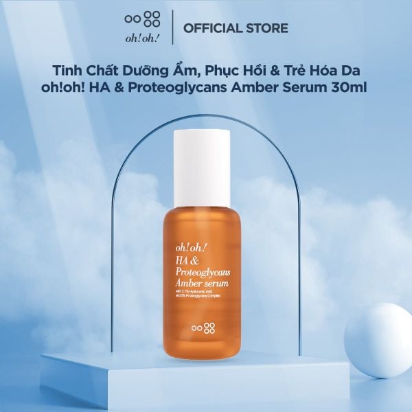  Tinh Chất Dưỡng Ẩm Chuyên Sâu, Phục Hồi & Trẻ Hóa Da oh!oh! HA & Proteoglycans Amber Serum (30ml) 
