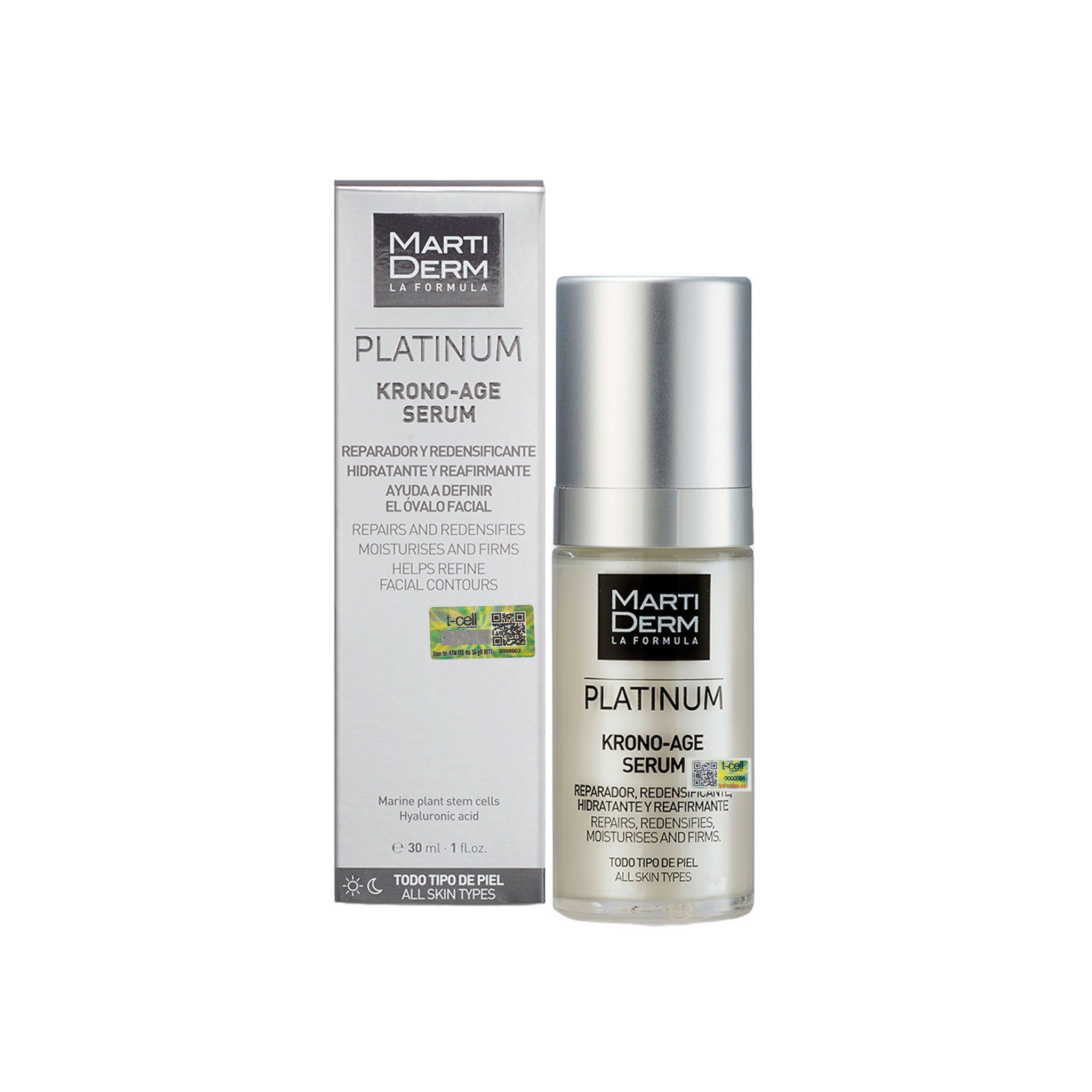  Tinh chất tái tạo và chống lão hoá - MartiDerm Platinum Krono-Age Serum (30ml) 